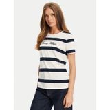Tommy Hilfiger - Script Reg C-nk Ss - T-shirt - Blauw - Korte Mouwen