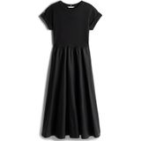 Tommy Hilfiger - Midi Jurk - Donkerblauw - Biologisch Katoen