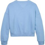 Tommy Hilfiger - TOMMY SCRIPT SEQUIN SWEATSHIRT - Cloudy Blue - Sweatshirt - Voor Kinderen Tot 16 Jaar