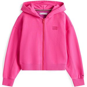 Sweatvest - Effen - Sweatstof - Capuchon - Losse Pasvorm