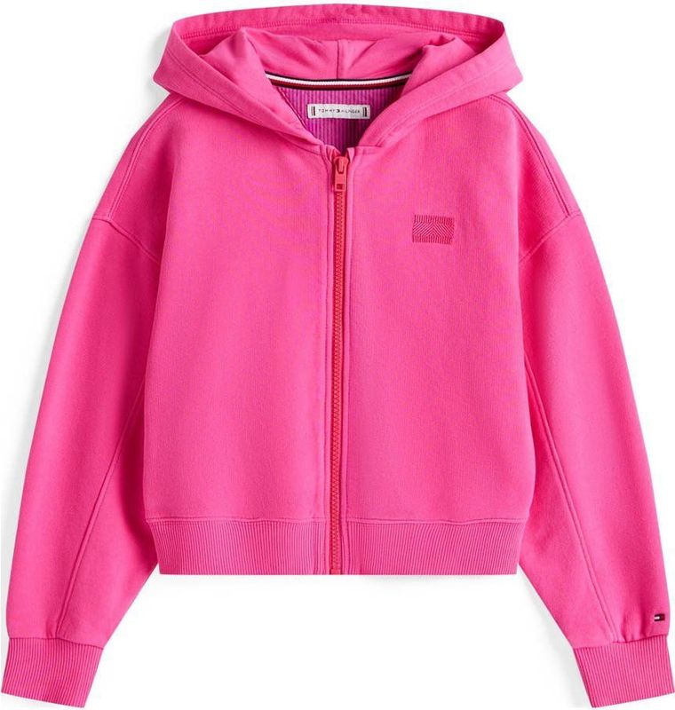 Sweatvest - Effen - Sweatstof - Capuchon - Losse Pasvorm