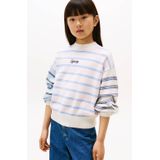 TOMMY HILFIGER - Trui - Lichtblauw - Gestreept - Knitwear