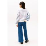 Gebreide Trui - Gestreept - Knitwear - Ronde Hals - Lange Mouw