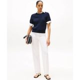 Gebreide Trui - Effen - Knitwear - Slanke Pasvorm - Ronde Hals