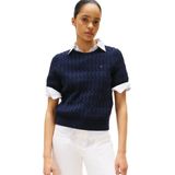 Gebreide Trui - Effen - Knitwear - Slanke Pasvorm - Ronde Hals