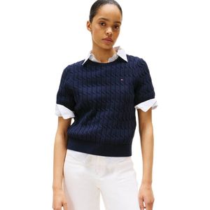 Gebreide Trui - Effen - Knitwear - Slanke Pasvorm - Ronde Hals