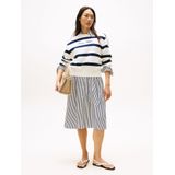 Tommy Hilfiger - Sweatstof - Ivory Silk/Dark Night Navy - Regular Fit