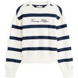 Tommy Hilfiger - Sweatstof - Ivory Silk/Dark Night Navy - Regular Fit