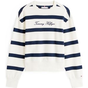 Tommy Hilfiger - Sweatstof - Ivory Silk/Dark Night Navy - Regular Fit