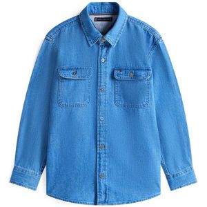 Tommy Hilfiger - Regular Fit - Jeansoverhemd - Mêlee - Puur Katoen