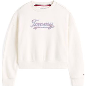 Sweater - Ivory - Katoen - Lange Mouwen - Ronde Hals