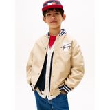 TOMMY HILFIGER - College Jacket - Beige - Licht Gevoerd - Gerecycled Materiaal