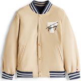 TOMMY HILFIGER - College Jacket - Beige - Licht Gevoerd - Gerecycled Materiaal