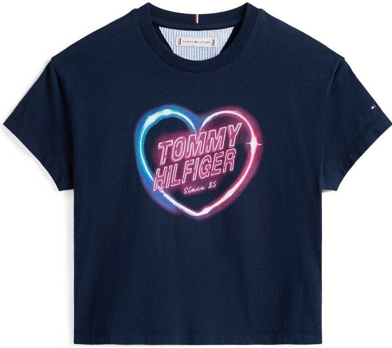 TOMMY HILFIGER Shirt  navy / aqua / rosa