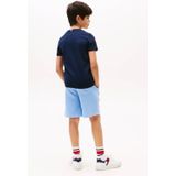 Tommy Hilfiger T-Shirt - Script Vlag - Cloudy Blue - Tommy Hilfiger - 1½ jaar (86) - T-Shirts