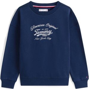 TOMMY HILFIGER - Sweatshirt - Nachtblauw - Met Logoprint