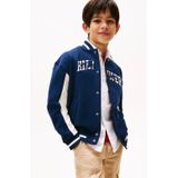 Tommy Hilfiger - Th Mixed Graphic Bomber Sweatshirt - Dark Night Navy - Kind