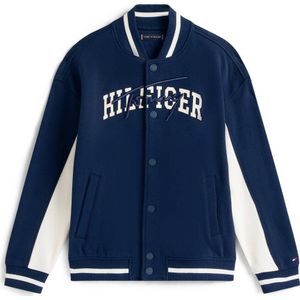 Tommy Hilfiger - Th Mixed Graphic Bomber Sweatshirt - Dark Night Navy - Kind