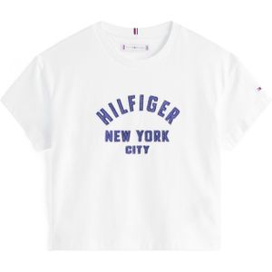 TOMMY HILFIGER - Haltertop - Donkerblauw - Jersey - Ronde Hals