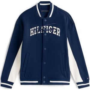 TOMMY HILFIGER - Tussenjas - Blauw/Wit - Bomberjack