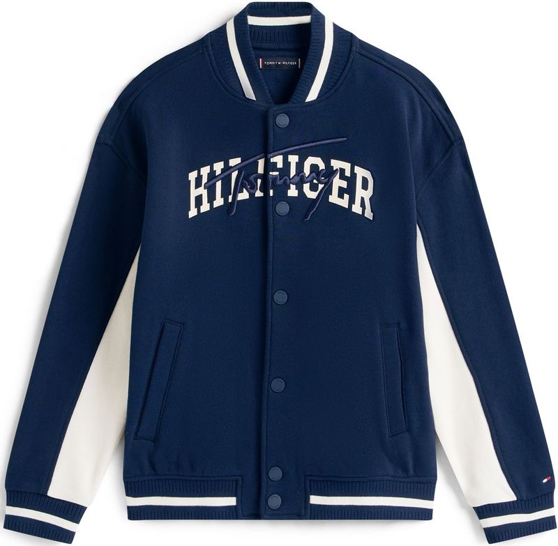 TOMMY HILFIGER - Tussenjas - Blauw/Wit - Bomberjack