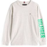 TOMMY HILFIGER Shirt  grijs gemêleerd / lichtgroen