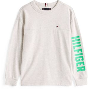 TOMMY HILFIGER Shirt  grijs gemêleerd / lichtgroen