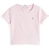 Tommy Hilfiger - ESSENTIAL RIB TOP SS - T-shirt - Light Pink - Katoen