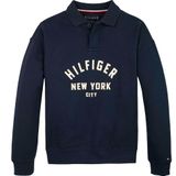 Tommy Hilfiger - HILFIGER GRAPHIC SWEATSHIRT - Dark Night Navy - Sweatshirt - Voor Kinderen Tot 16 Jaar