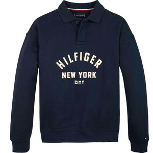 Tommy Hilfiger - HILFIGER GRAPHIC SWEATSHIRT - Dark Night Navy - Sweatshirt - Voor Kinderen Tot 16 Jaar