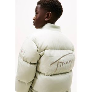 Tommy Hilfiger - Gewatteerde Jas - Lichtgroen - Voor Jongens