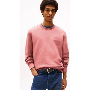 Tommy Jeans - Sweater - Roze - 100% Katoen - Lange Mouw - Ronde Hals