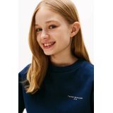 Tommy Hilfiger - MINI CORP C-NECK SWEATSHIRT - Dark Night Navy - Sweatshirt - Voor Kinderen tot 16 Jaar