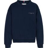 Tommy Hilfiger - MINI CORP C-NECK SWEATSHIRT - Dark Night Navy - Sweatshirt - Voor Kinderen tot 16 Jaar