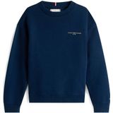 Tommy Hilfiger - MINI CORP C-NECK SWEATSHIRT - Dark Night Navy - Sweatshirt - Voor Kinderen tot 16 Jaar