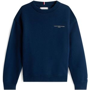 Tommy Hilfiger - MINI CORP C-NECK SWEATSHIRT - Dark Night Navy - Sweatshirt - Voor Kinderen tot 16 Jaar