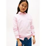 Sweater - Ronde Hals - Sweatstof - Logoprint - Geribbelde Kraag