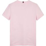 T-shirt - Light Pink - Korte Mouwen - Ronde Hals - Logoborduursel