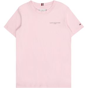 T-shirt - Light Pink - Korte Mouwen - Ronde Hals - Logoborduursel