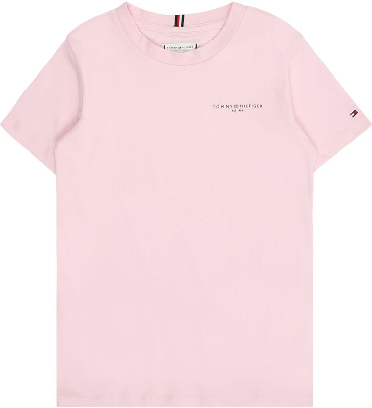 T-shirt - Light Pink - Korte Mouwen - Ronde Hals - Logoborduursel