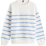 Tommy Hilfiger - Sweater - Zacht Katoen en Polyester - Ronde Hals - Lange Mouwen