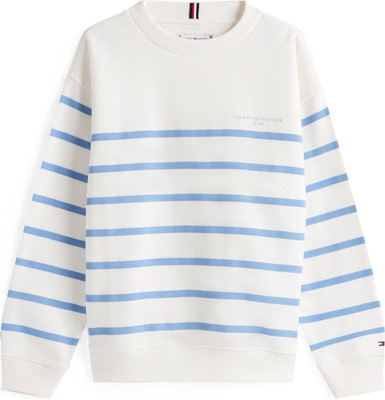 Tommy Hilfiger - Sweater - Zacht Katoen en Polyester - Ronde Hals - Lange Mouwen