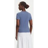 T-shirt - Effen - Jersey - Ronde Hals - Kwartmouw - Slanke Pasvorm