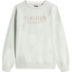 Tommy Jeans Sweatshirt  donkerbeige / pastelgroen / wit
