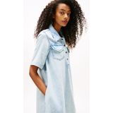 Tommy Jeans Blousejurk  lichtblauw