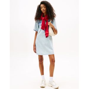 Tommy Jeans Blousejurk  lichtblauw