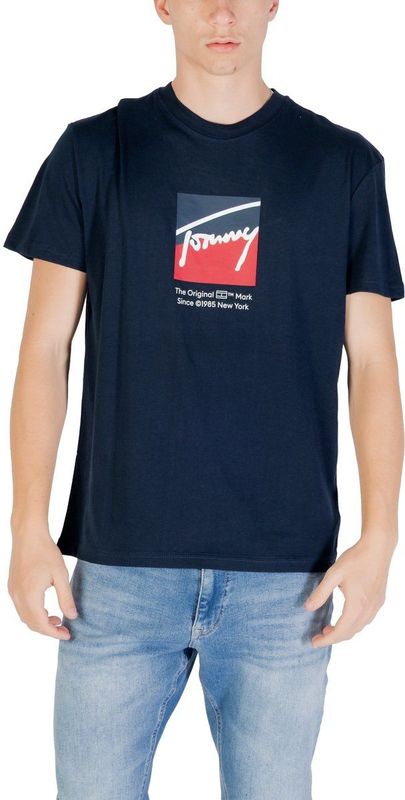 Tommy Jeans - T-shirt - Effen - Katoen - Regular Fit