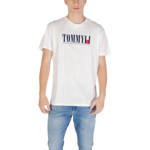 Tommy Jeans - T-shirt - Wit - Katoen - Casual Stijl