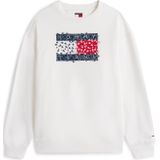Tommy Jeans - RLX Floral - Sweatshirt - Rood Blauw Wit - Katoen
