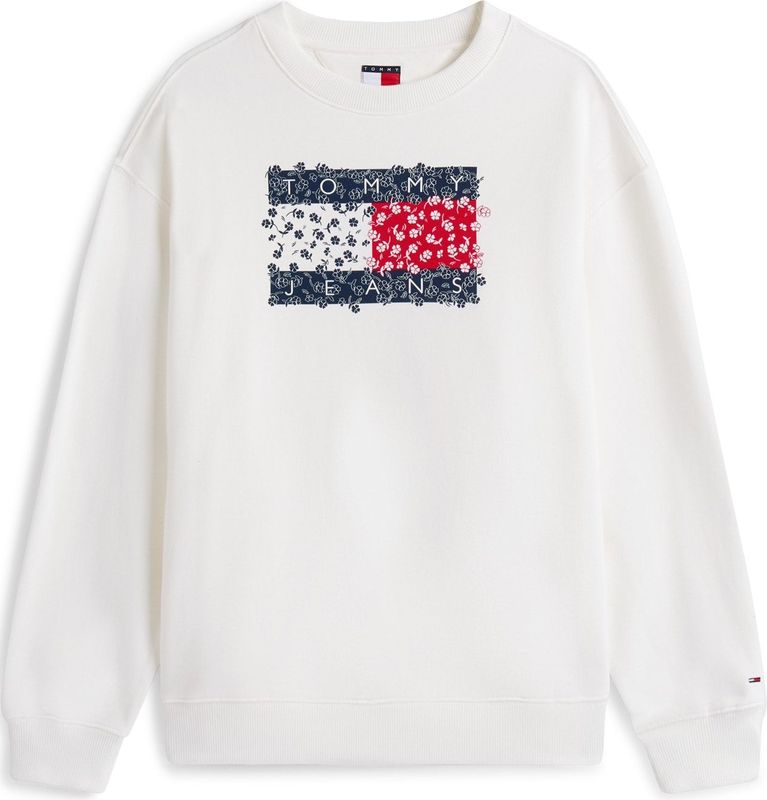 Tommy Jeans - RLX Floral - Sweatshirt - Rood Blauw Wit - Katoen